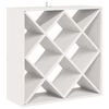 vidaXL Vīna plaukts 2 pcs Balts 62 x 25 x 62 cm Ciets priedes koks