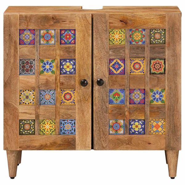 vidaXL Vannas istabas izlietnes skapītis Dabiska 62 x 33 x 58 cm