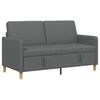 vidaXL Sofas ar uzglabā&scaron;anu Tum&scaron;i pelēka 152 x 78 x 87 cm Poliesters