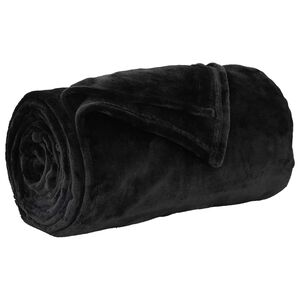 vidaXL Mest segu Melns 220 x 240 cm 1.37 kg Flīss