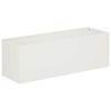 vidaXL Dārza stādītājs Balts 40 x 20 x 20 cm Auksti velmēta tērauds