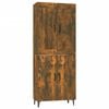 vidaXL augstais skapītis, koka krāsa, 70x34x180 cm, inženierijas koks