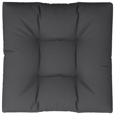 vidaXL palešu dīvāna spilvens, 70x70x12 cm, audums, melns
