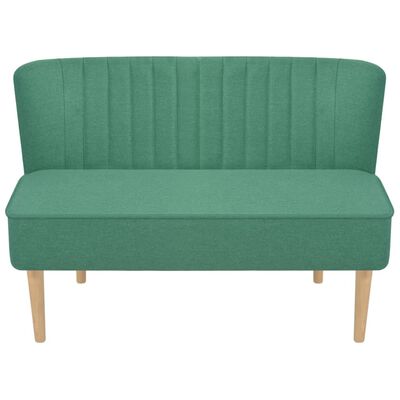 vidaXL dīvāns, 117x55,5x77 cm, zaļš audums