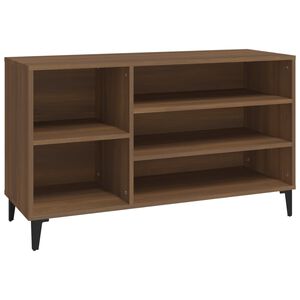 vidaXL apavu plaukts, brūna ozolkoka, 102x36x60 cm, inženierijas koks