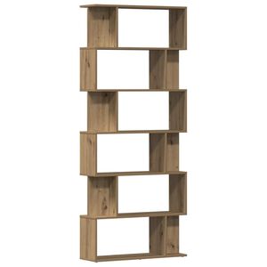 vidaXL grāmatu skapis Artisan Oak 80x24x192 cm Engineered Wood