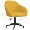 vidaXL grozāmi virtuves krēsli, 4 gab., dzeltens samts