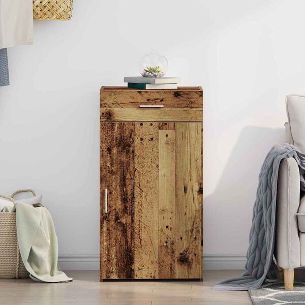 vidaXL Puse ar atvilktni Vecs koks 50 x 42,5 x 93 cm