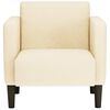 vidaXL dīvāna krēsls ar roku balstiem krēmkrāsas 54 cm velveta audums