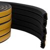 vidaXL Pa&scaron;līmējo&scaron;ā loga blīve Melns 10 x 6 mm 12 m EPDM putas