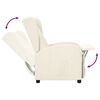 vidaXL atpūtas krēsls, paceļams, krēmkrāsas mākslīgā āda
