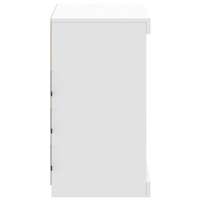 vidaXL kumode ar LED lampiņām, balta, 60,5x37x67 cm