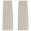 vidaXL Voile aizkaris 2 pcs Smilšu 245 x 140 cm Poliesters