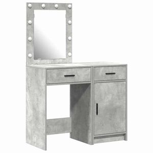 vidaXL Dressing galds 2 gab. Pelēka 50 x 41 x 135 cm Inženierijas koks