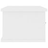 vidaXL sienas atvilktņu plaukts, balts, 60x26x18,5cm inženierijas koks