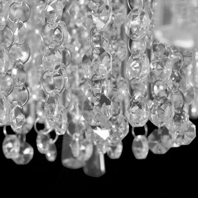 LED griestu lustra ar kristāla dekoriem, 55 cm diametrā
