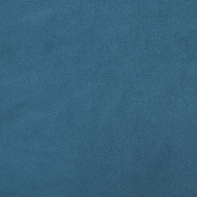 vidaXL gultas rāmis ar galvgali, zils samts, 80x200 cm