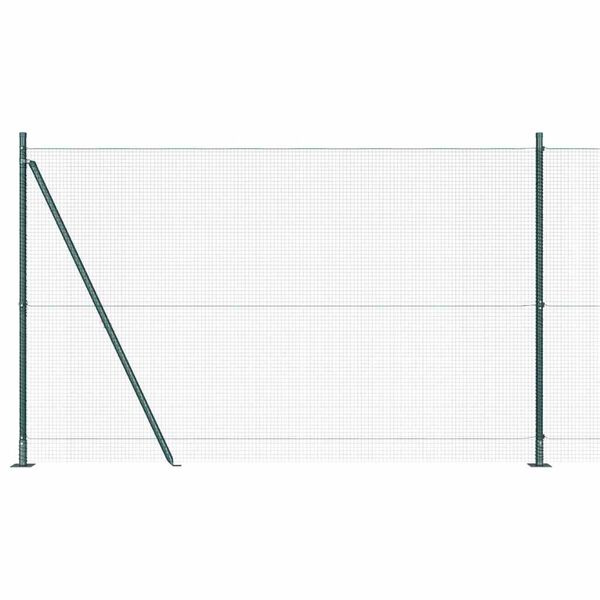vidaXL Žoga āķis Zaļa 25 x 1,5 m (16 x 16 mm acs) Tērauds un PVC
