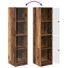 vidaXL Augstais skapītis Vecs koks 35 x 37 x 142 cm Inženierijas koks
