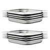 vidaXL Gastronorm trauki, 8 gab., GN 1/2, 40 mm, nerūsējo&scaron;s tērauds