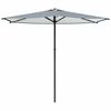 vidaXL Dārza parasols Taisnstūra 2,7 x 2,7 m Poliesters Zila un balta
