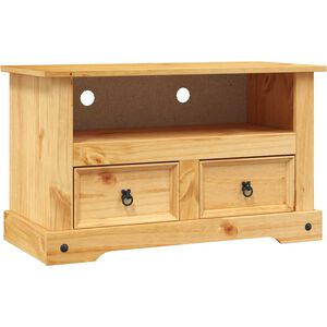 vidaXL TV skapītis, Meksikas Corona stila priedes koks, 91x43x56 cm