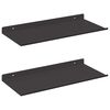 vidaXL Peldējo&scaron;ais plaukts 2 pcs Melns 40 x 17,5 x 2,5 cm Tērauds