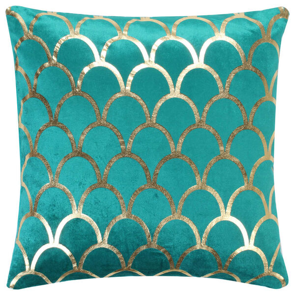 vidaXL spilveni, 2 gab., zelta folijas raksts, 40x40 cm, zaļ&scaron; samts