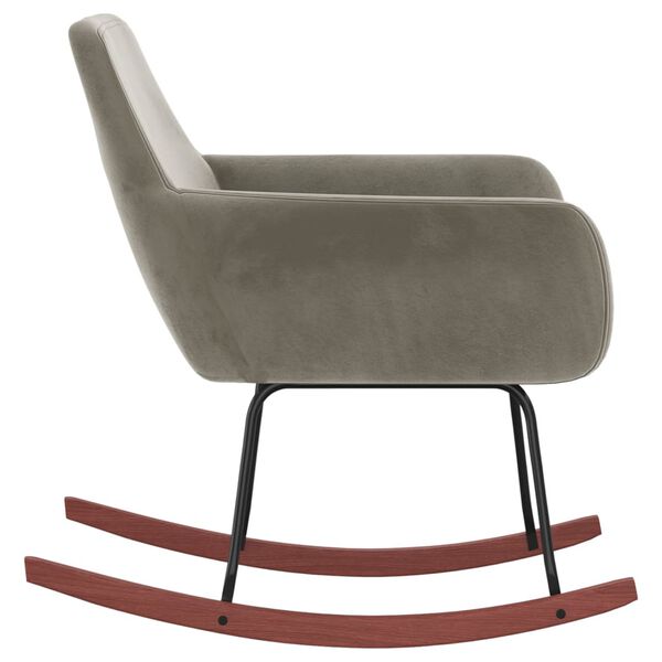 vidaXL &scaron;ūpuļkrēsls, gai&scaron;i pelēks samts