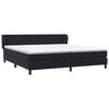 vidaXL Box Spring Gulta ar matračiem Melns 180x210 cm samts