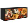 vidaXL Sienā montējams TV skapis GENNEP 102 x 33 x 40 cm Melns ozols
