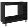 vidaXL Golfu skapis ar riteni Melns ozolkoks 120 x 45 x 98 cm