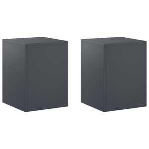vidaXL Augu statīvs 2 pcs Antracīta 30 x 30 x 40 cm Cinkota tērauda