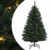 vidaXL Mākslīgā Saliekamā Ziemassvētku Egle 120 cm 150 LED Silti balts