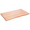 vidaXL vannasistabas letes virsma 100x60x(2-4)cm apstrādāts masīvkoks