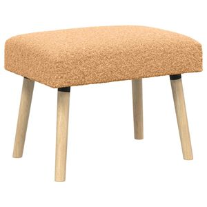 vidaXL sols Vienkrāsains Bē&scaron;a 60 x 40 x 45 cm Boucl&eacute;