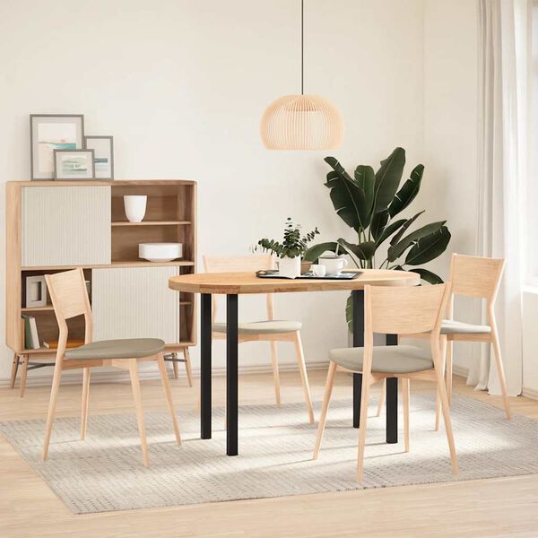 vidaXL konsoles galda kājas, 4 gab., melnas, 72-74 cm, tērauds