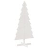 vidaXL koka Ziemassvētku eglīte, balta, 150 cm, priedes masīvkoks