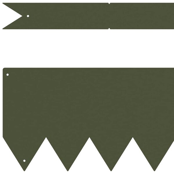 vidaXL Zāliena Apmale 10 pcs Olīvu zaļ&scaron; 100 x 0.05 x 20 cm