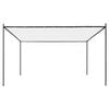 vidaXL dārza nojume ar jumtu, 4x4 m, balta, 180 g/m²