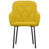 vidaXL virtuves krēsli, 2 gab., dzeltens samts