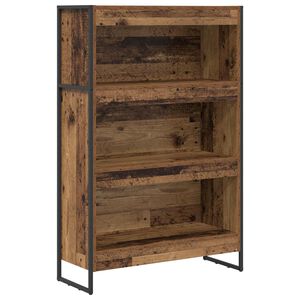 vidaXL Grāmatplaukts 80 x 30 x 121 cm Inženierijas koks Vecs koks