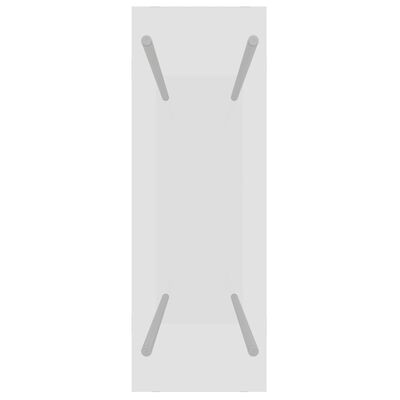 vidaXL malkas uzglabāšanas statīvs, caurspīdīgs, 80x35x100 cm, stikls