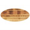 vidaXL galda virsma, 100x40x2,5 cm, ovāla, mango masīvkoks