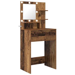 vidaXL Guļamistabas ģērb&scaron;anās galdiņi Vecs koks 80 x 39,6 x 135 cm