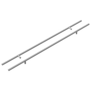 vidaXL Skapja rokturis 2 gab. Sudraba 700mm Nerūsējo&scaron;s tērauds