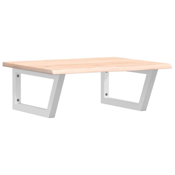 vidaXL izlietnes plaukts, stiprināms pie sienas, tērauds, ozola koks