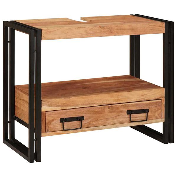 vidaXL Skaistumkop&scaron;anas skapītis Brūna Cietā akācijas koks