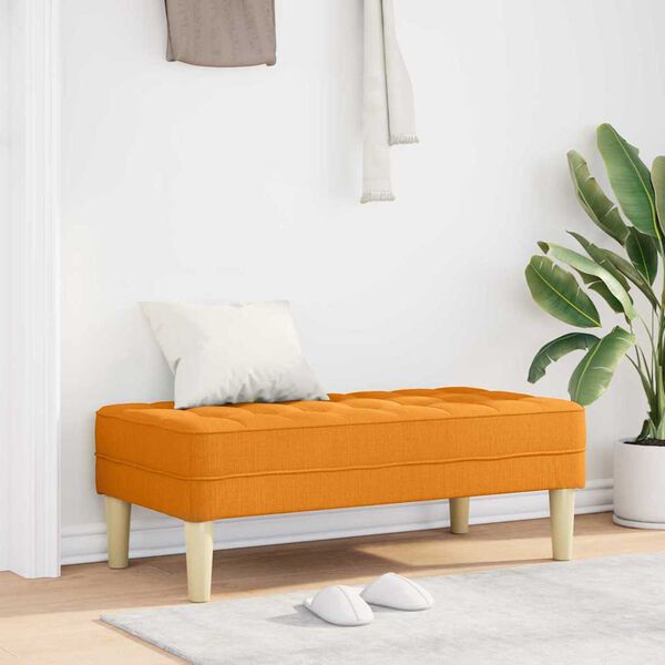 vidaXL sols Tum&scaron;i dzeltens 113 x 57 x 39 cm audums