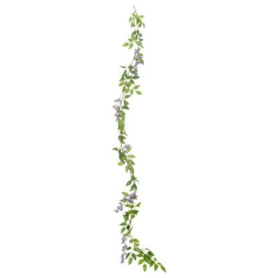 vidaXL mākslīgo ziedu vītnes, 6 gab., violets, 200 cm